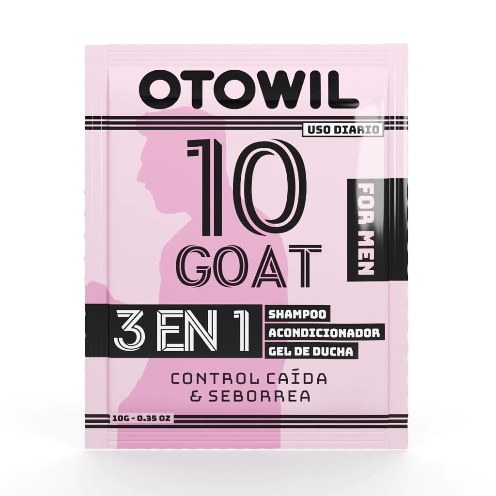 10 GOAT 3 en 1 (Shampoo + Acondicionador + Gel de Ducha) | Sobre 10g