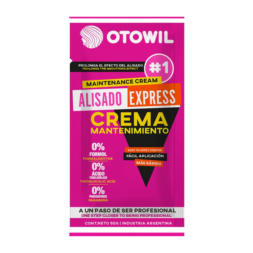 Crema Mantenimiento - ALISADO Express - Sobre x 50 grs.