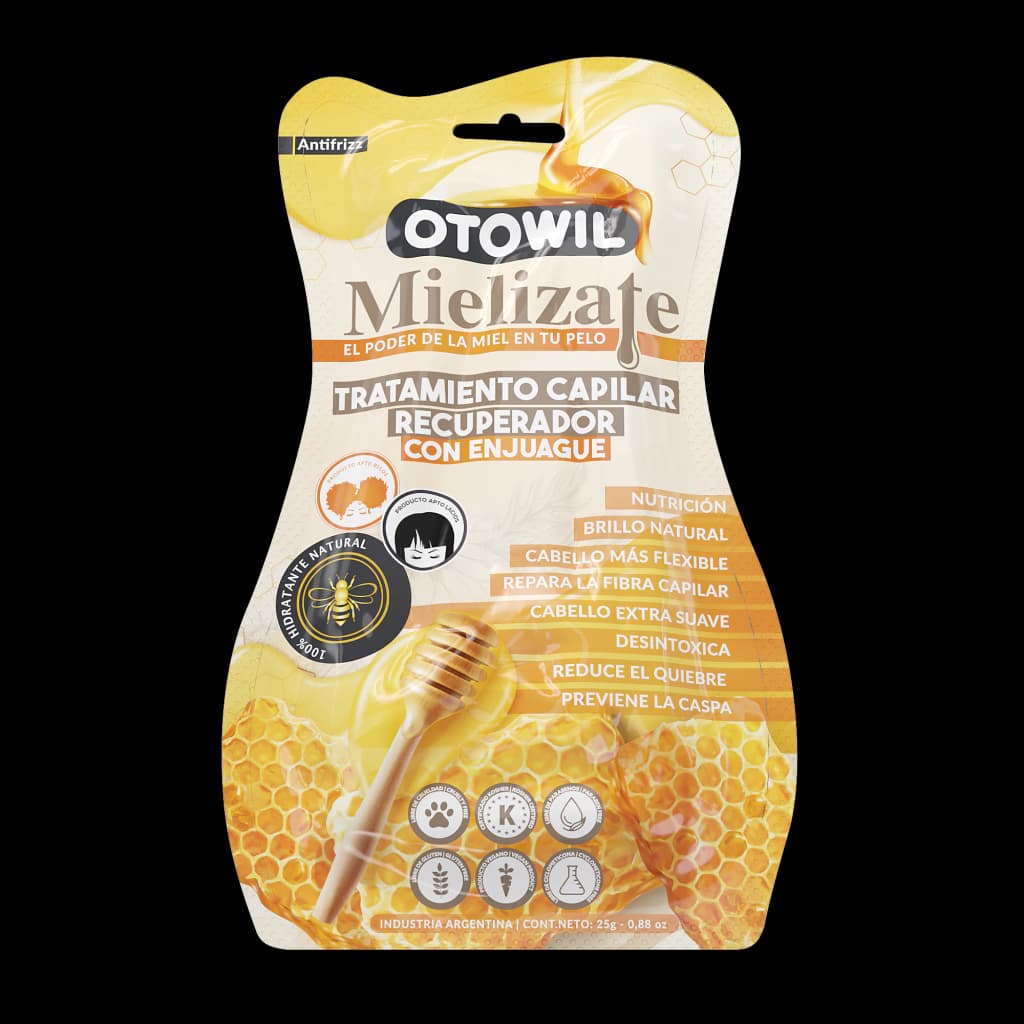 Mielizate - Tratamiento Capilar Recuperador con enjuague El Poder de la Miel | Sachet x 25grs.