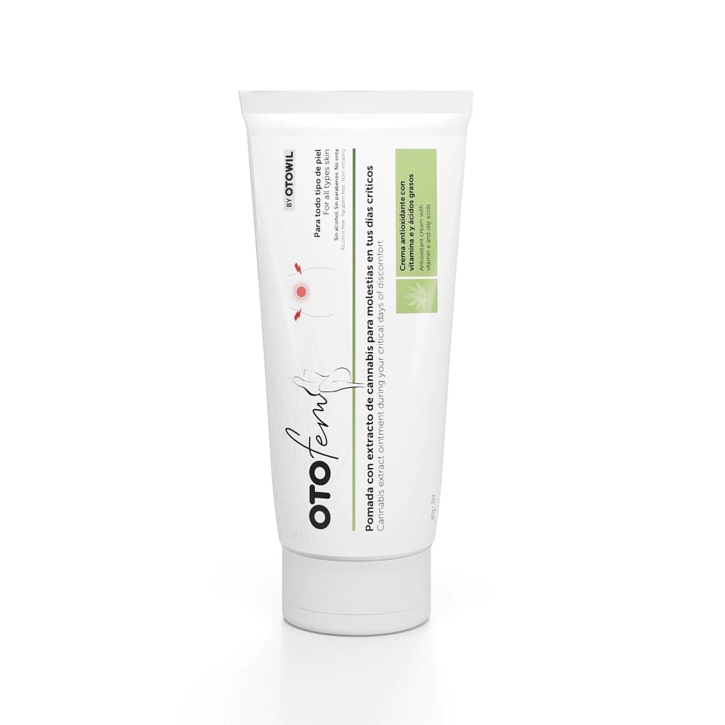 OTOFem - Pomada con Extracto de Canabis (CBD) para dolores menstruales | Pomo x 60 grs
