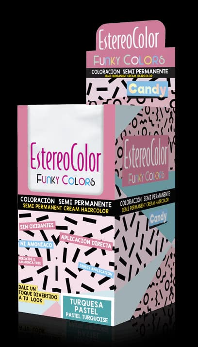 Funky Colors Candy Coloración Semipermanente x12 Unidades